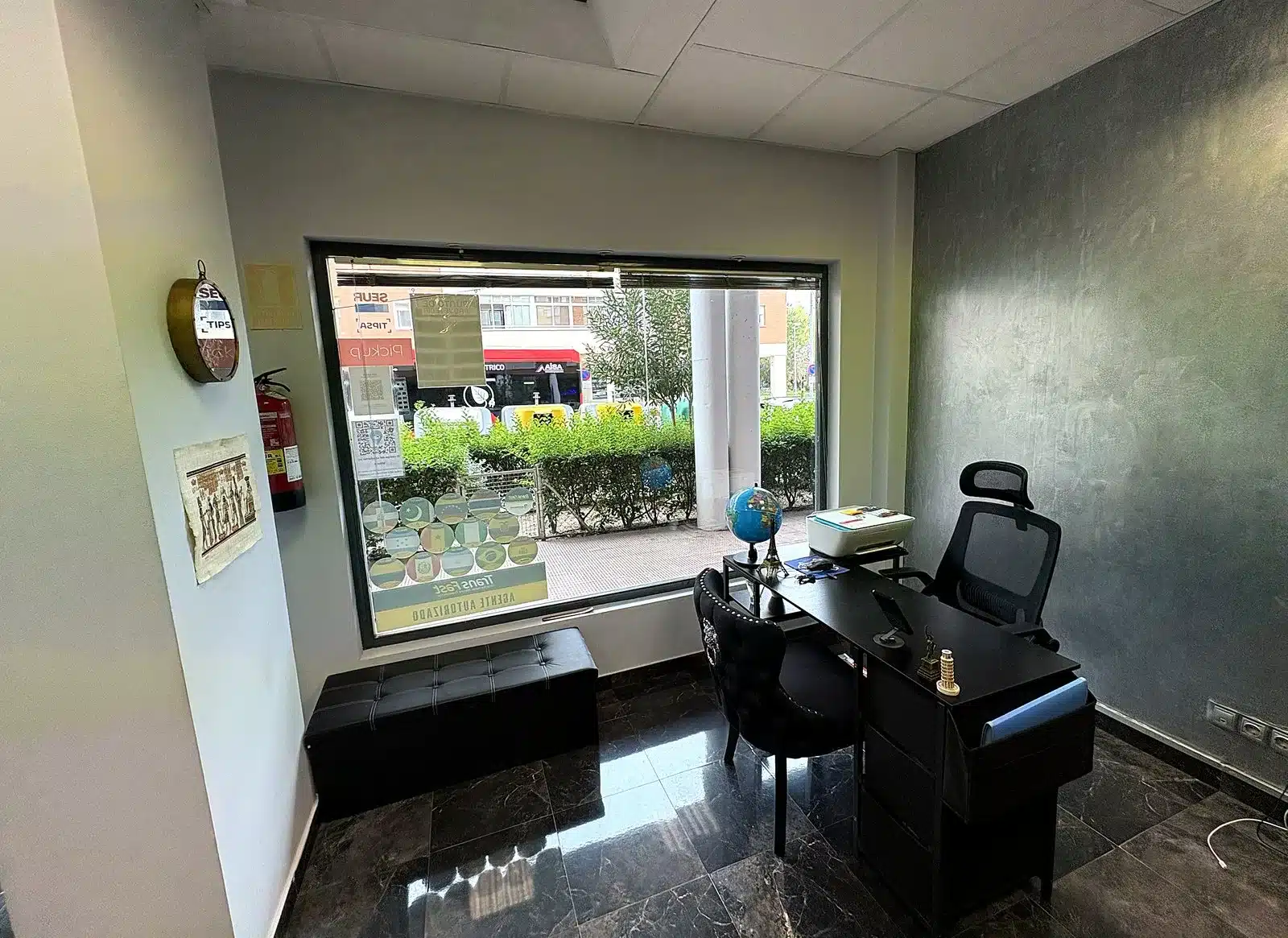 Puesto de atención al cliente de LuxTravels